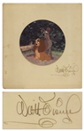 Walt Disney Signed Lady and the Tramp Print